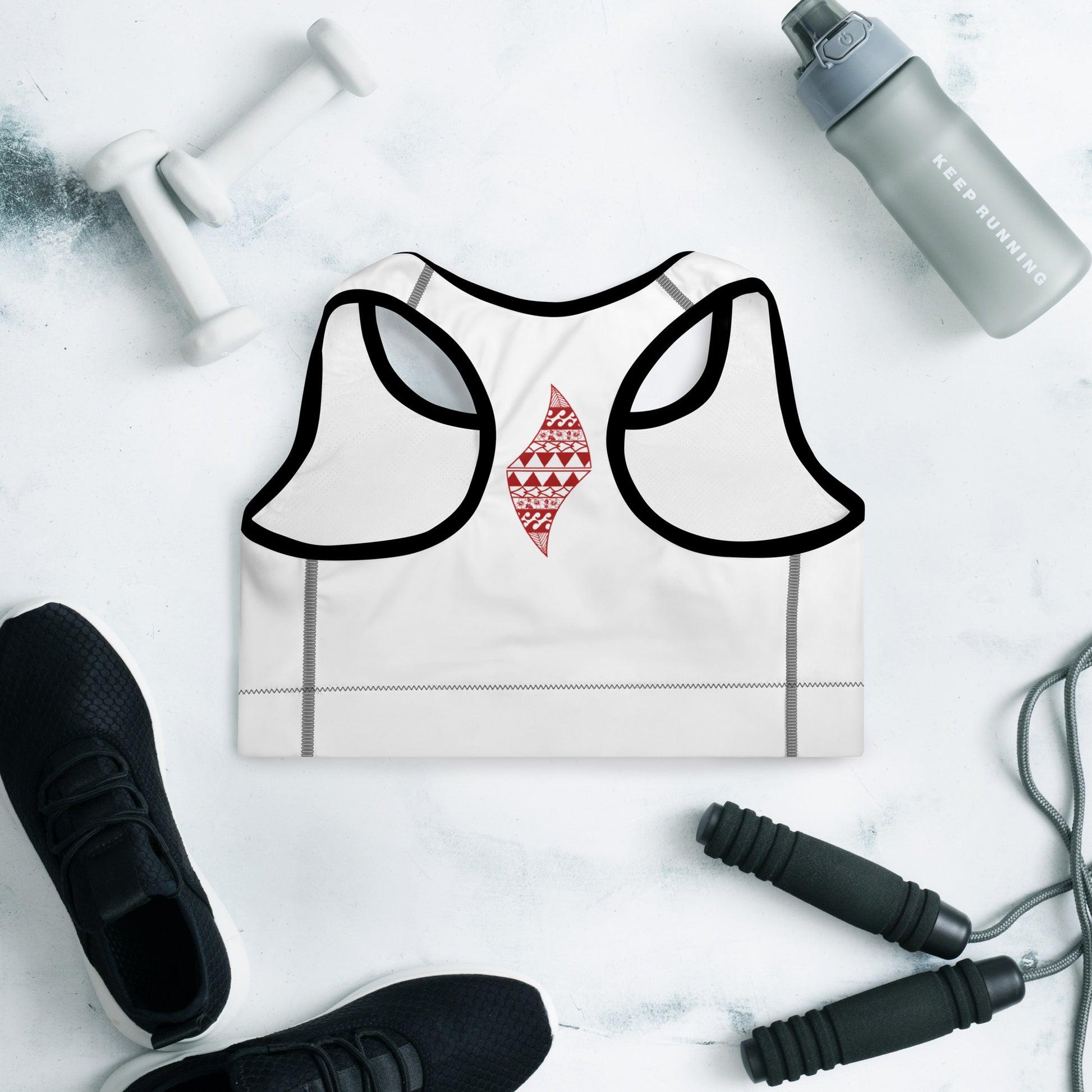 Aloha Vibes (Blue) Padded Sports Bra Sports Bra Pa'akai & Kukui