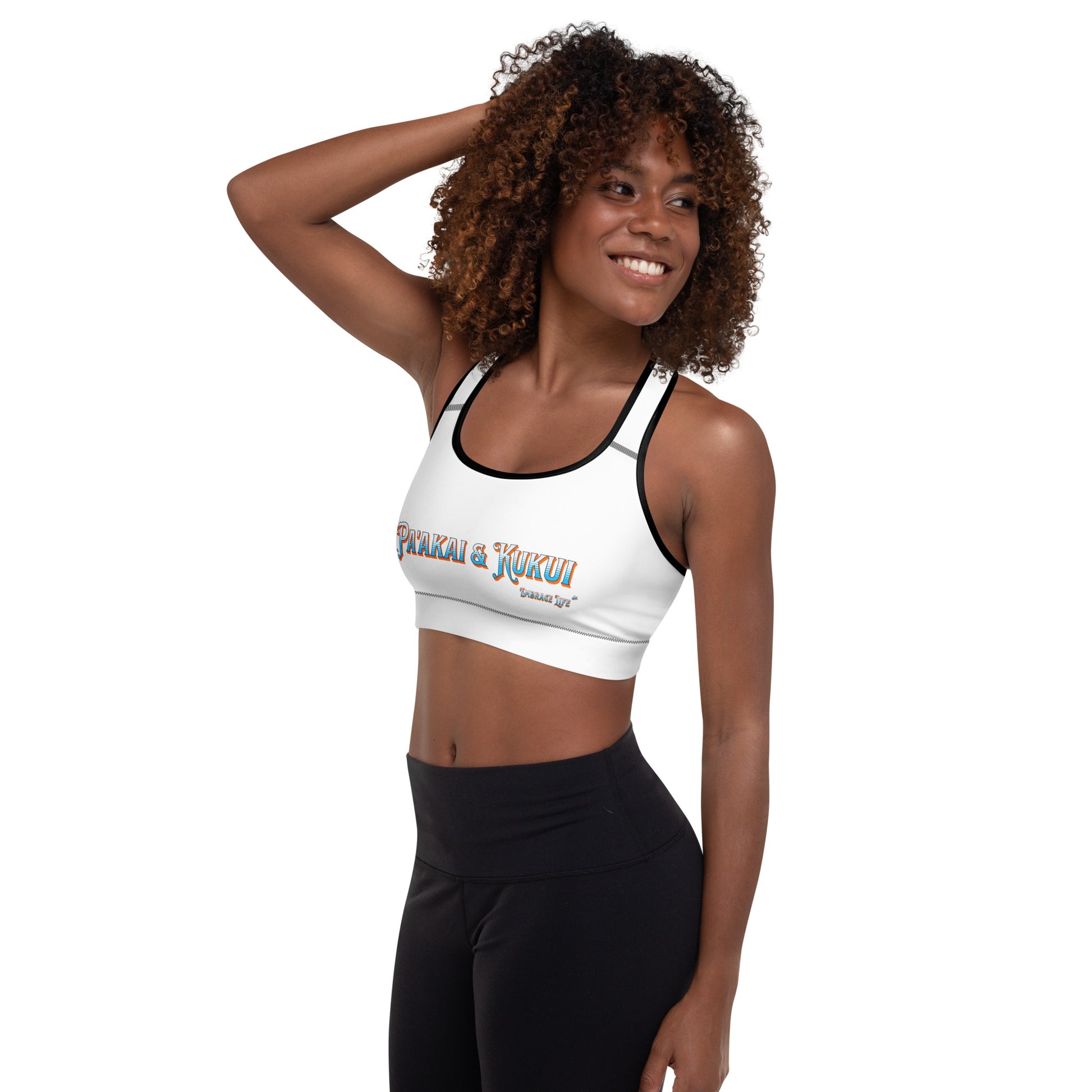 Tribal Sea Turtle Padded Sports Bra Sports Bra Pa'akai & Kukui