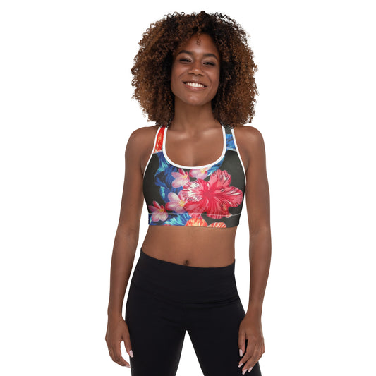 Ho'ōla (To Give Life, To Heal, To Revive) - Floral Padded Sports Bra