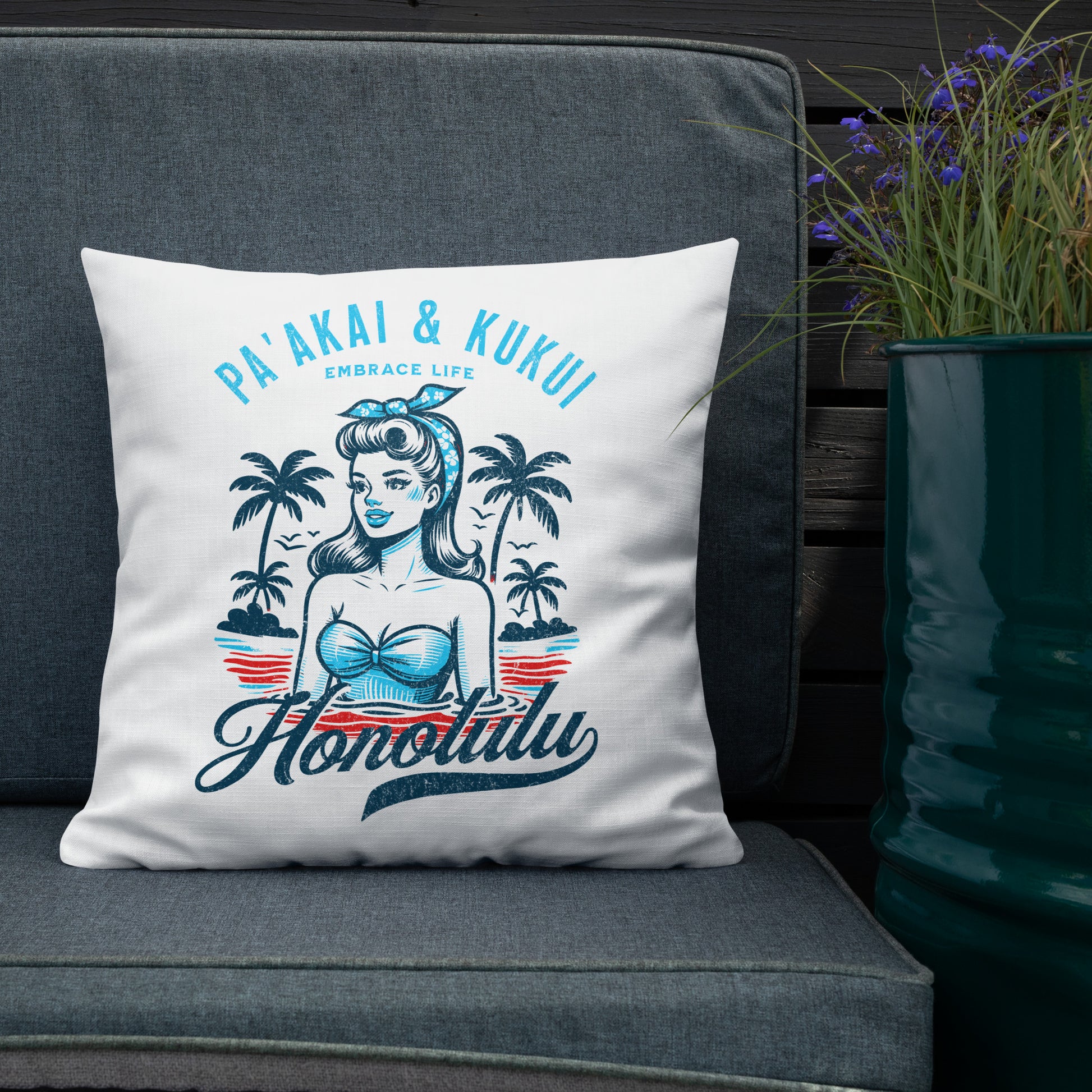 Honolulu Premium Pillow Pillow Pa'akai & Kukui