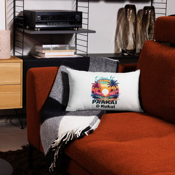 Aloha Style Premium Pillow Pillow Pa'akai & Kukui 20″×12″