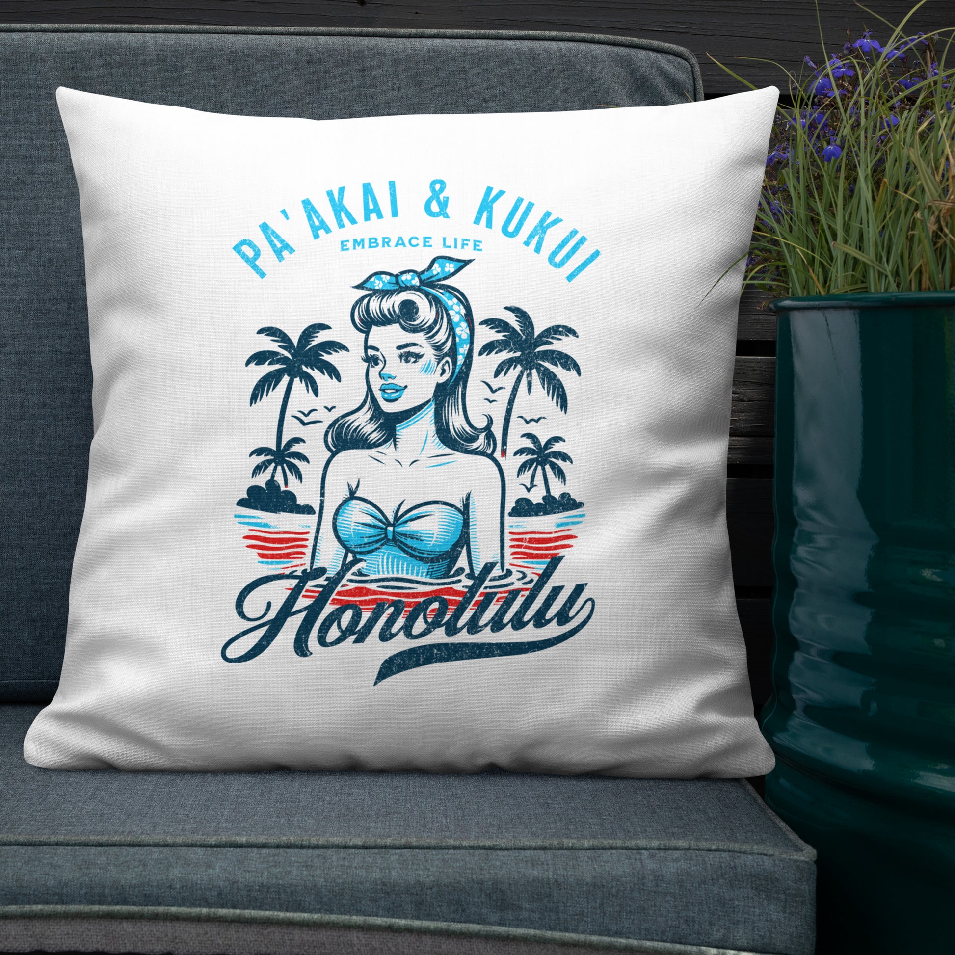 Honolulu Premium Pillow Pillow Pa'akai & Kukui