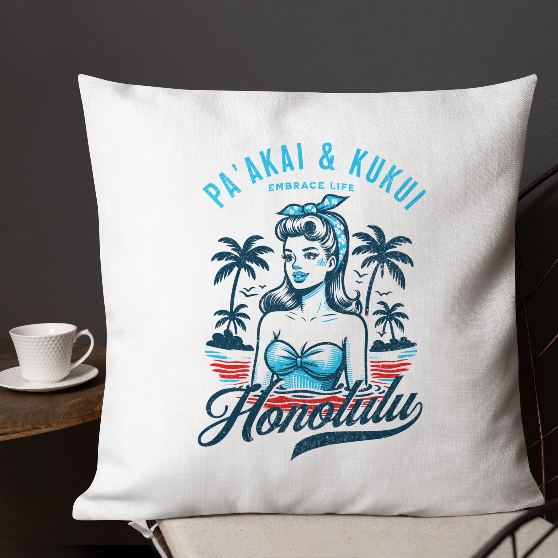 Honolulu Premium Pillow Pillow Pa'akai & Kukui