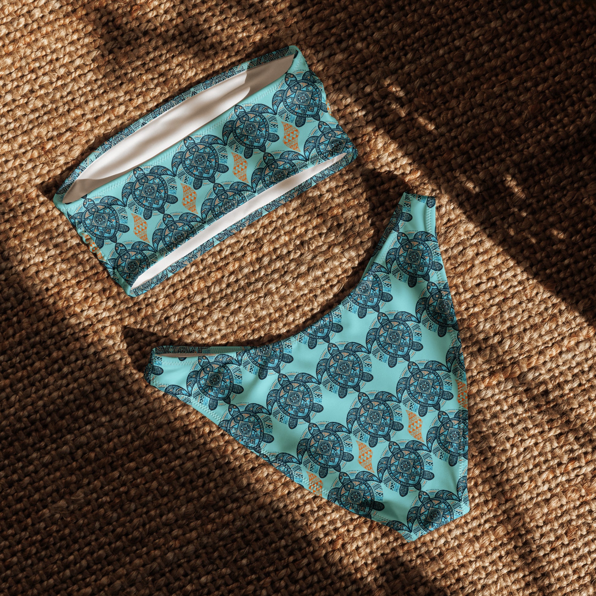 Tribal honu bandeau bikini Bandeau Bikini Pa'akai & Kukui