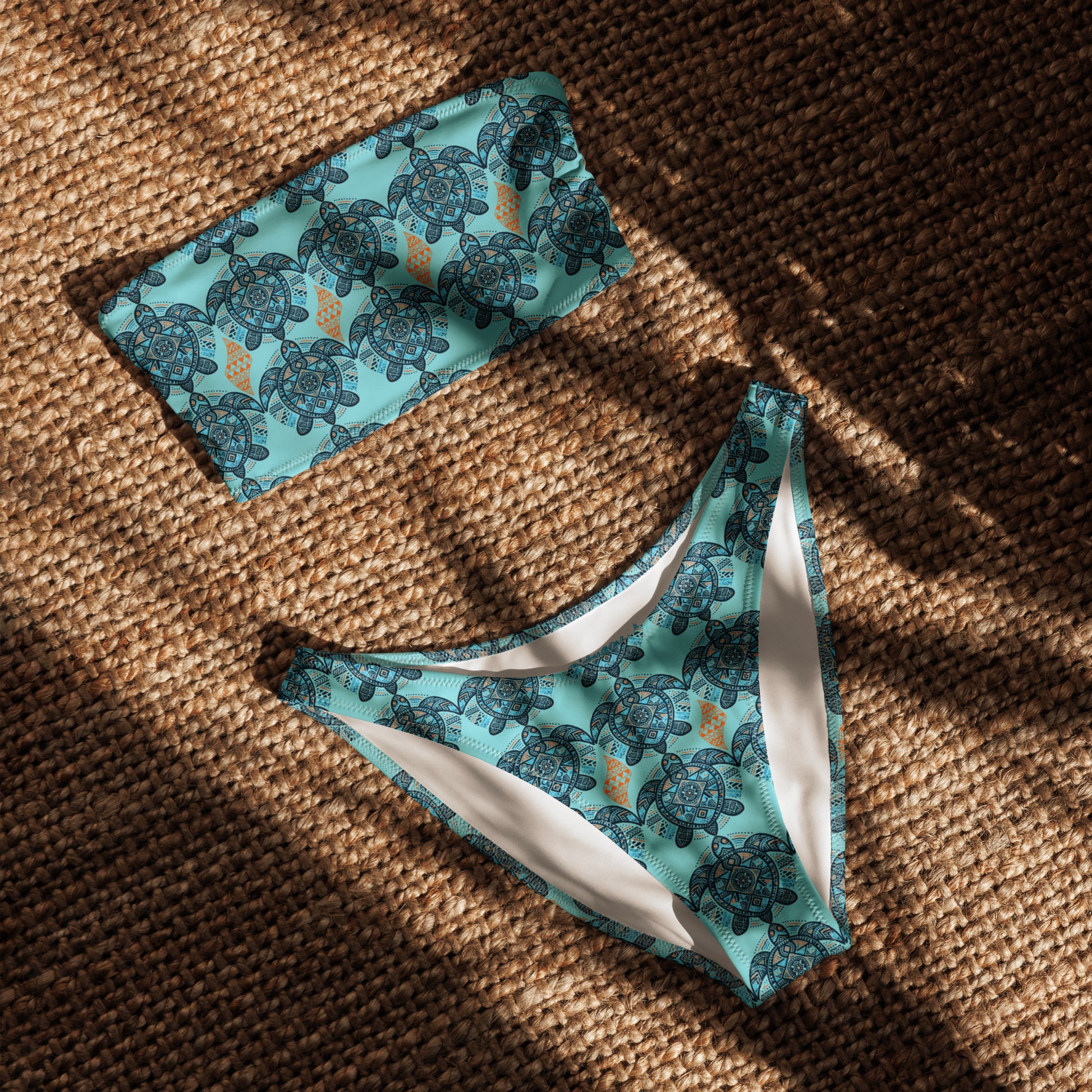 Tribal honu bandeau bikini Bandeau Bikini Pa'akai & Kukui