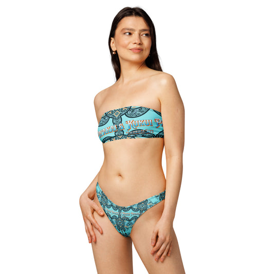 Tribal honu II bandeau bikini