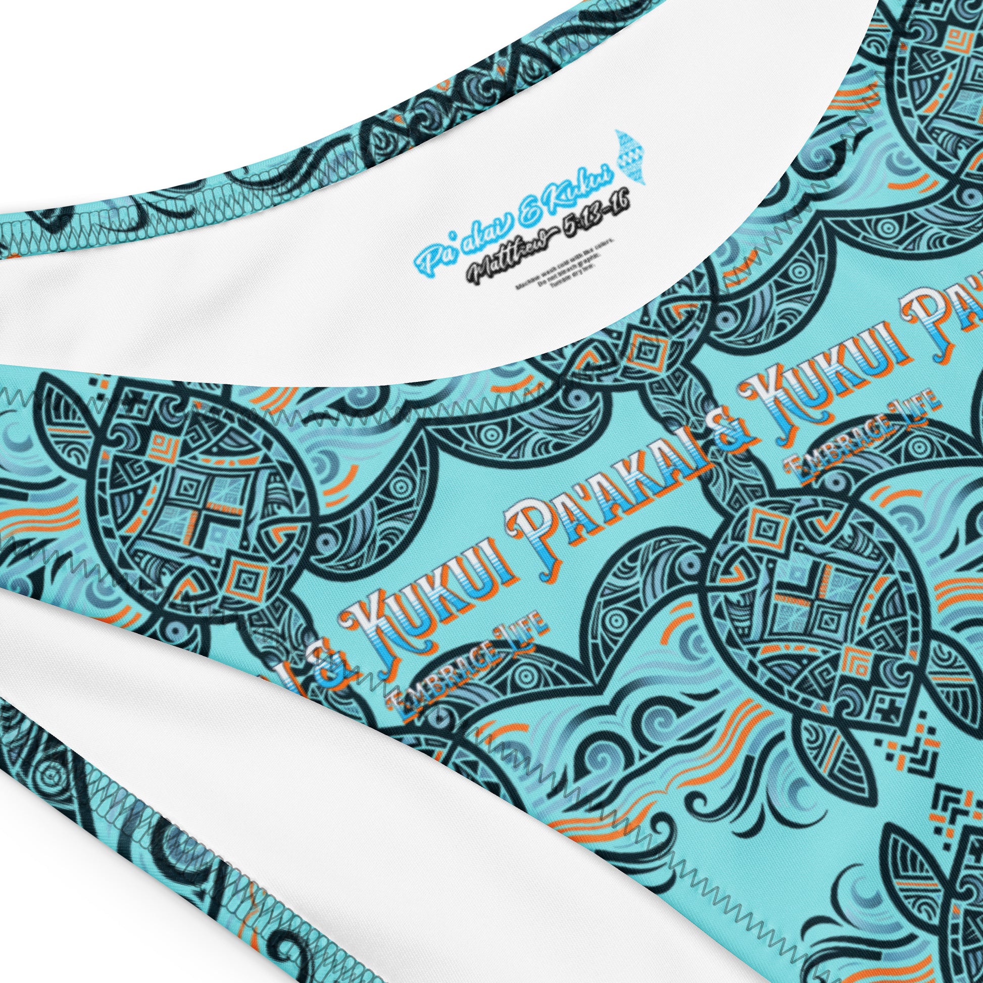 Tribal honu II bandeau bikini Bandeau Bikini Pa'akai & Kukui