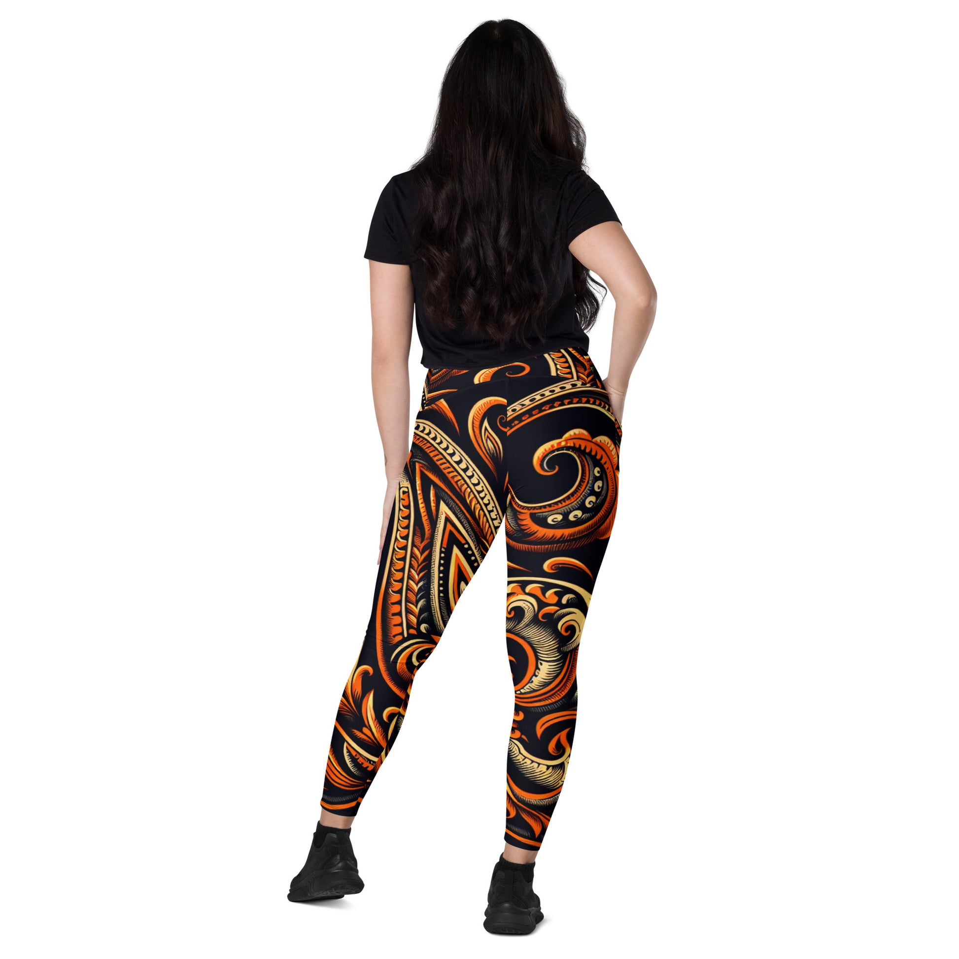 Laha'ole Pasley Leggings with pockets Yoga Leggings Pa'akai & Kukui