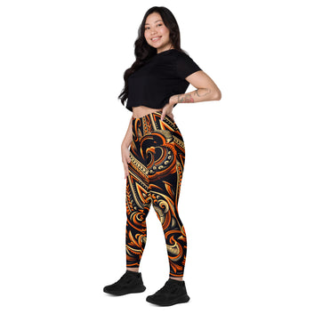 Laha'ole Pasley Leggings with pockets Yoga Leggings Pa'akai & Kukui