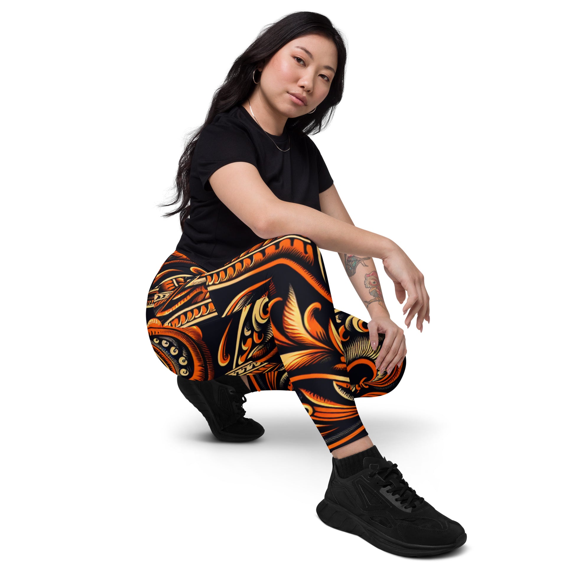 Laha'ole Pasley Leggings with pockets Yoga Leggings Pa'akai & Kukui