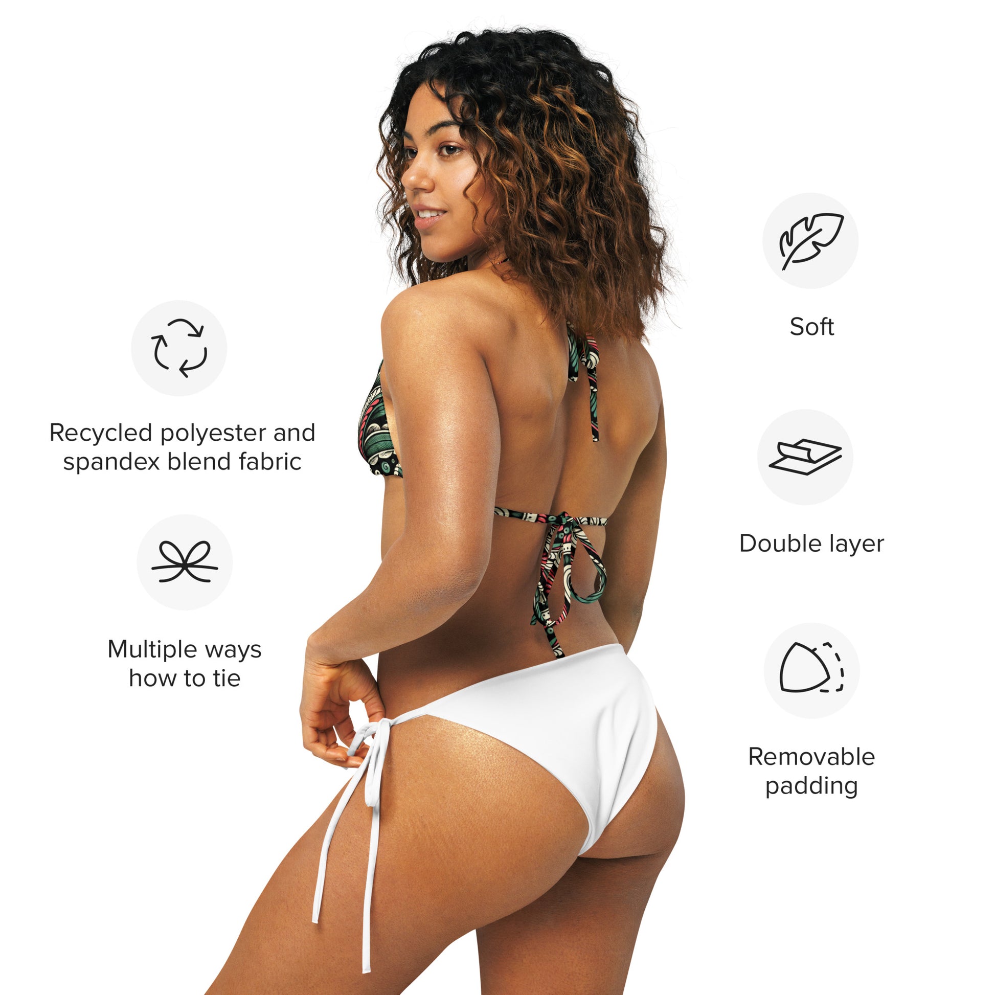 Pā'ani - bikini top Bikini Top Pa'akai & Kukui