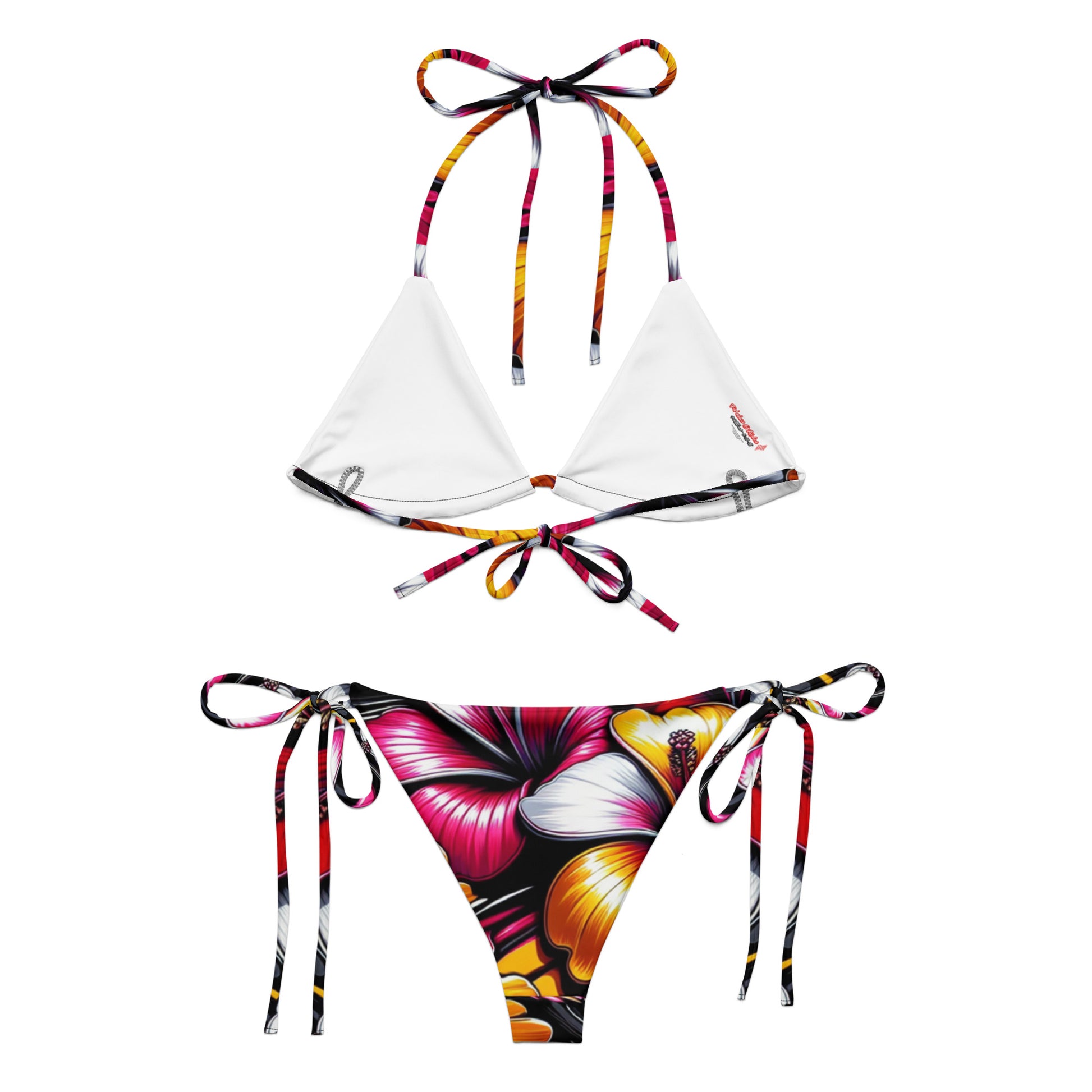 Rose Gold Hibiscus String Bikini II Bikini Pa'akai & Kukui