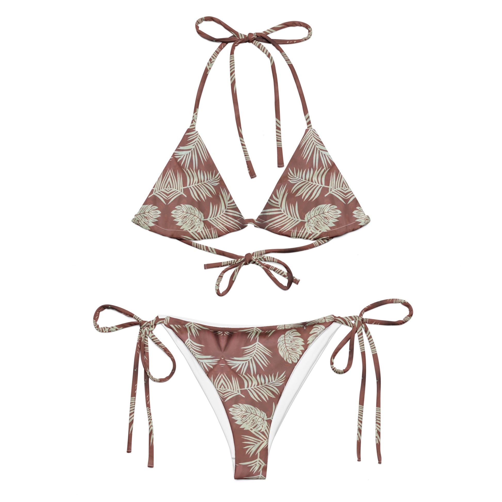 Pink Kupukupu string bikini Bikini Pa'akai & Kukui