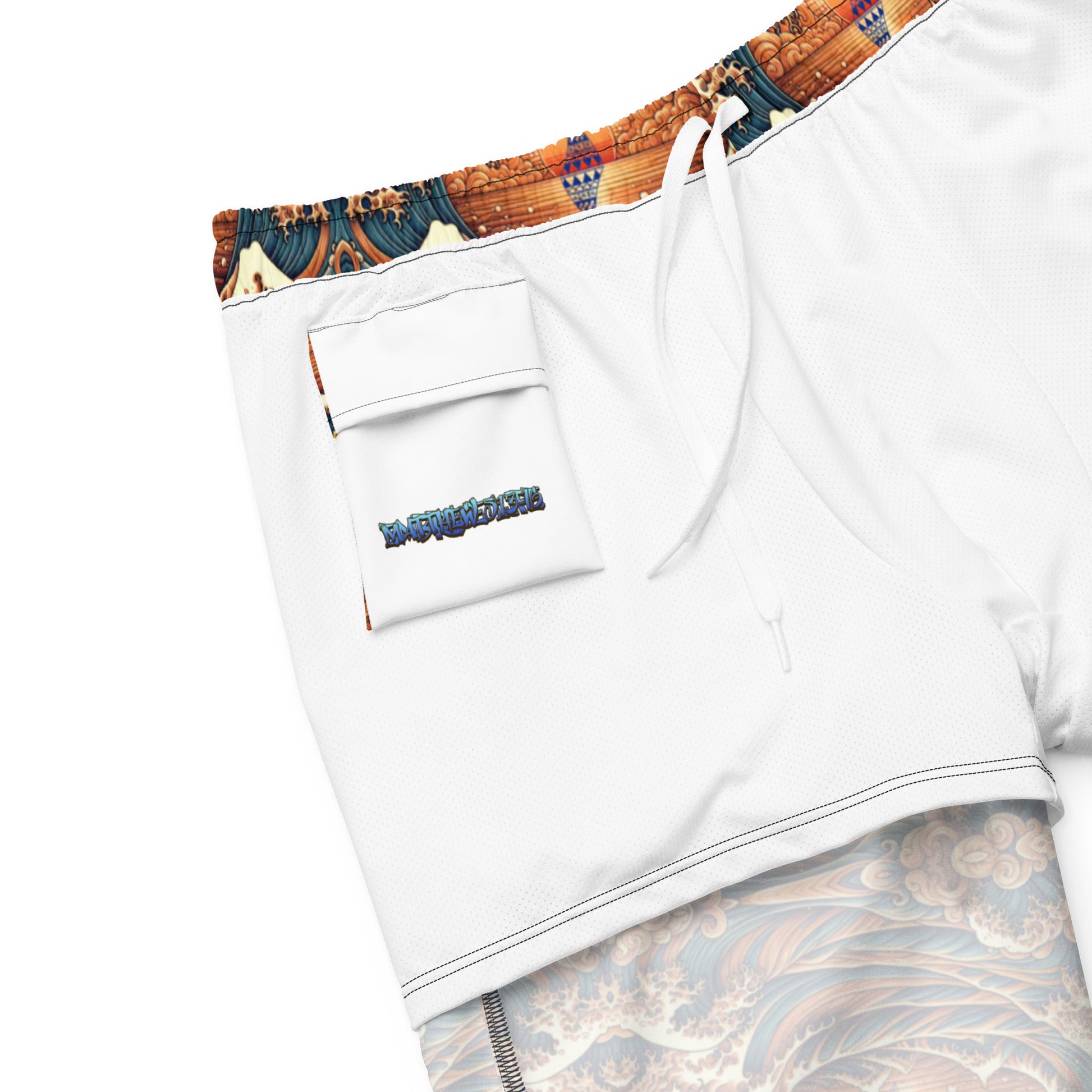 Japanese Wave Art Swim Trunks Swim shorts Pa'akai & Kukui