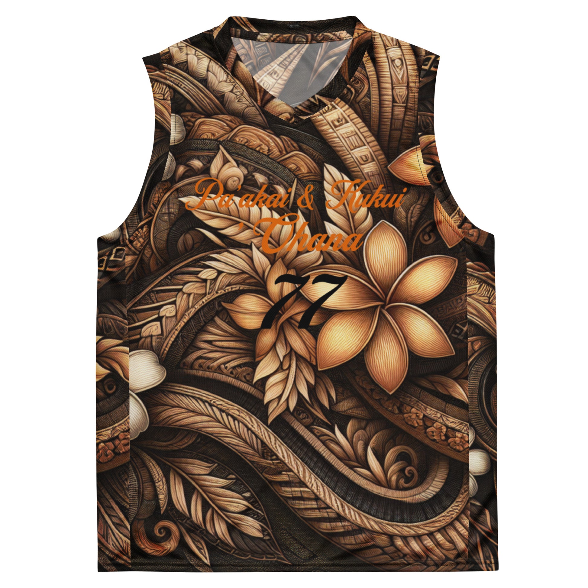 Lū'au 'Ohana basketball jersey Basketball Jersey Pa'akai & Kukui