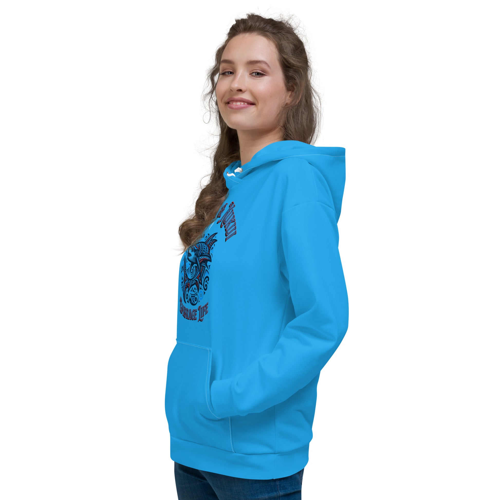 Tribal Shark Hoodie Pullover Hoodie Pa'akai & Kukui