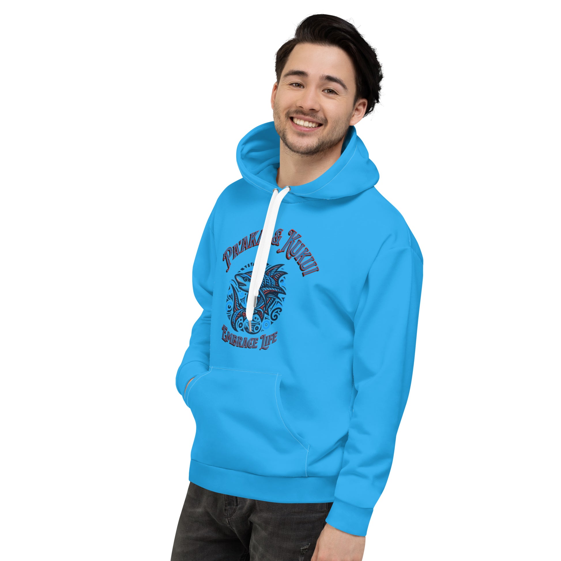 Tribal Shark Hoodie Pullover Hoodie Pa'akai & Kukui