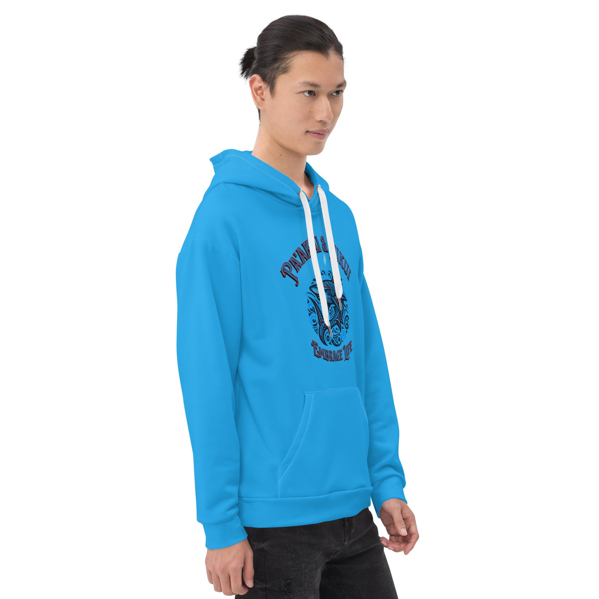 Tribal Shark Hoodie Pullover Hoodie Pa'akai & Kukui