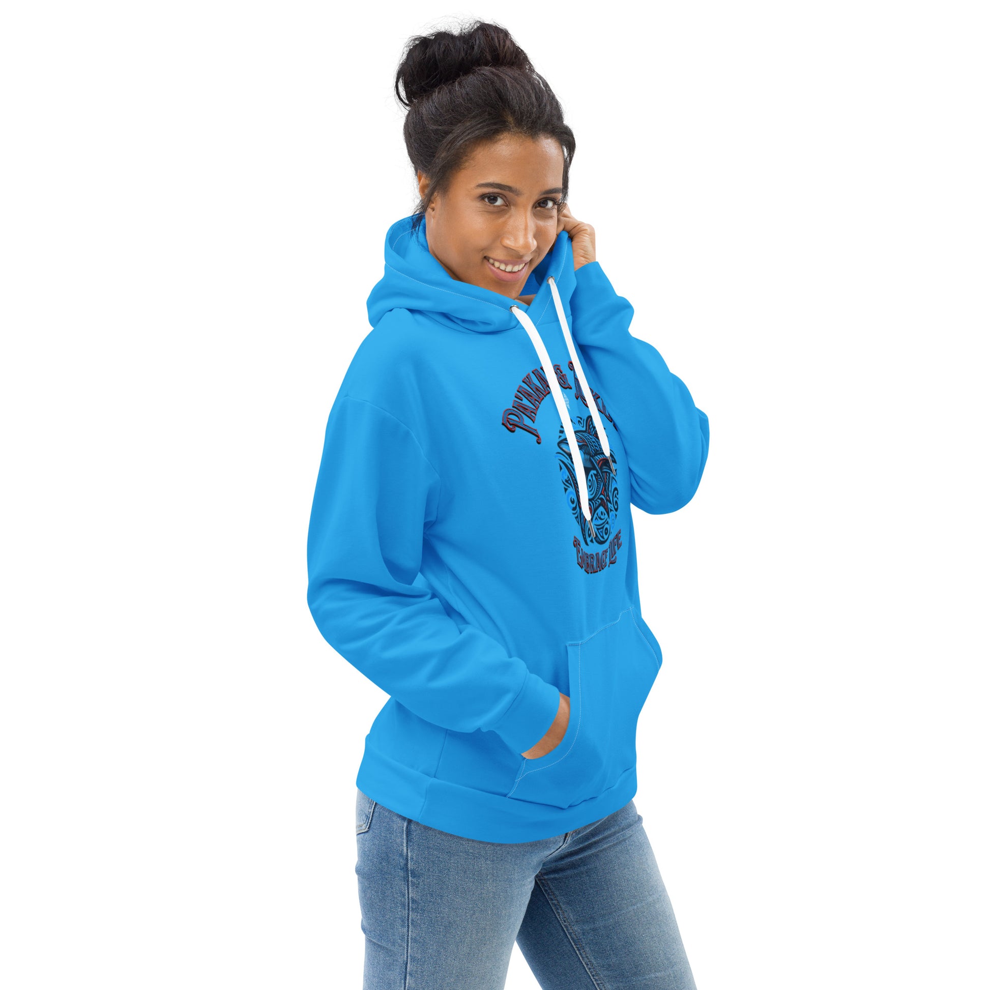 Tribal Shark Hoodie Pullover Hoodie Pa'akai & Kukui