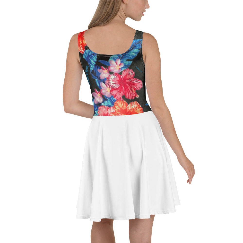 Ho'ōla (To Give Life, To Heal, To Revive) Floral Skater Dress Summer/Skater Dress Pa'akai & Kukui