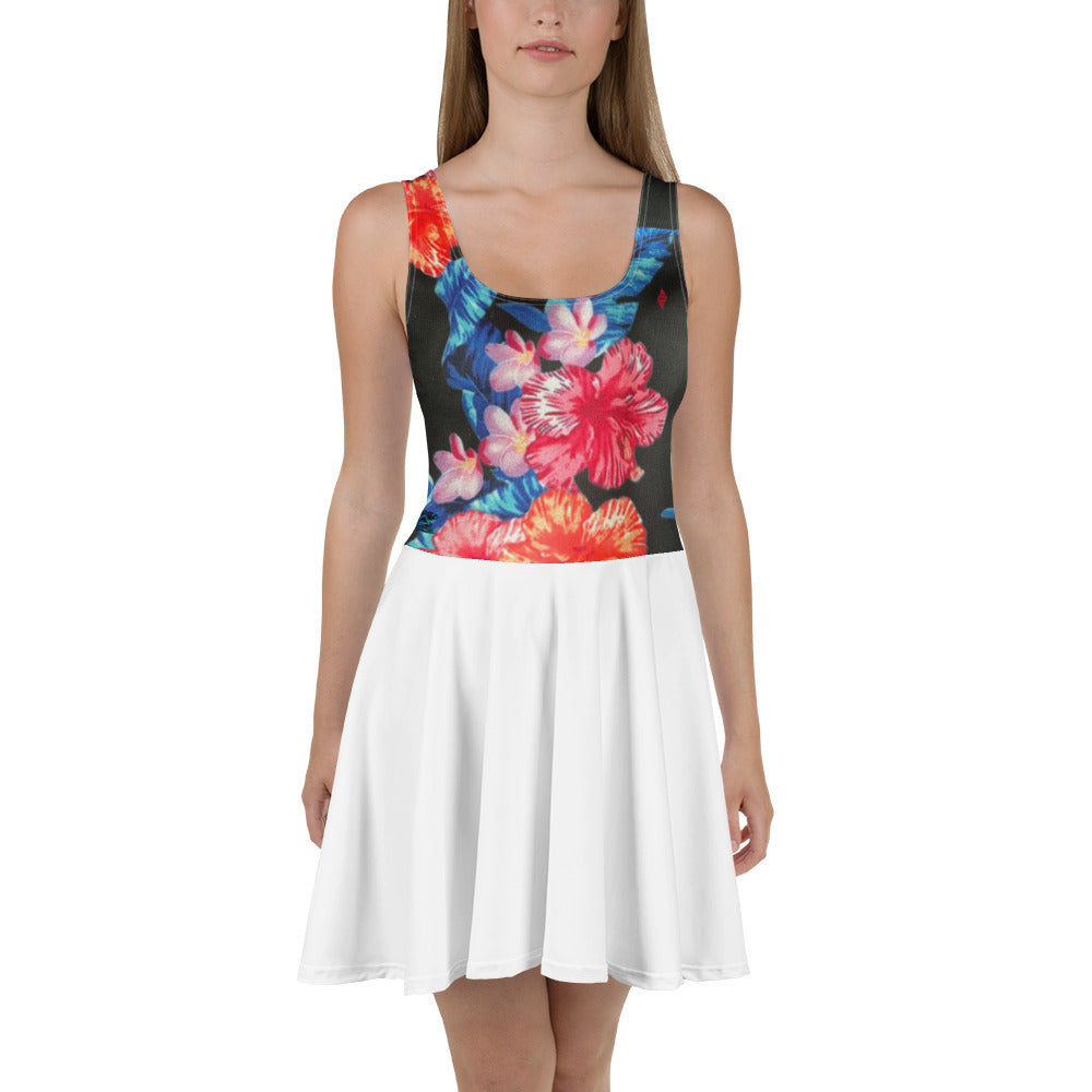 Ho'ōla (To Give Life, To Heal, To Revive) Floral Skater Dress Summer/Skater Dress Pa'akai & Kukui