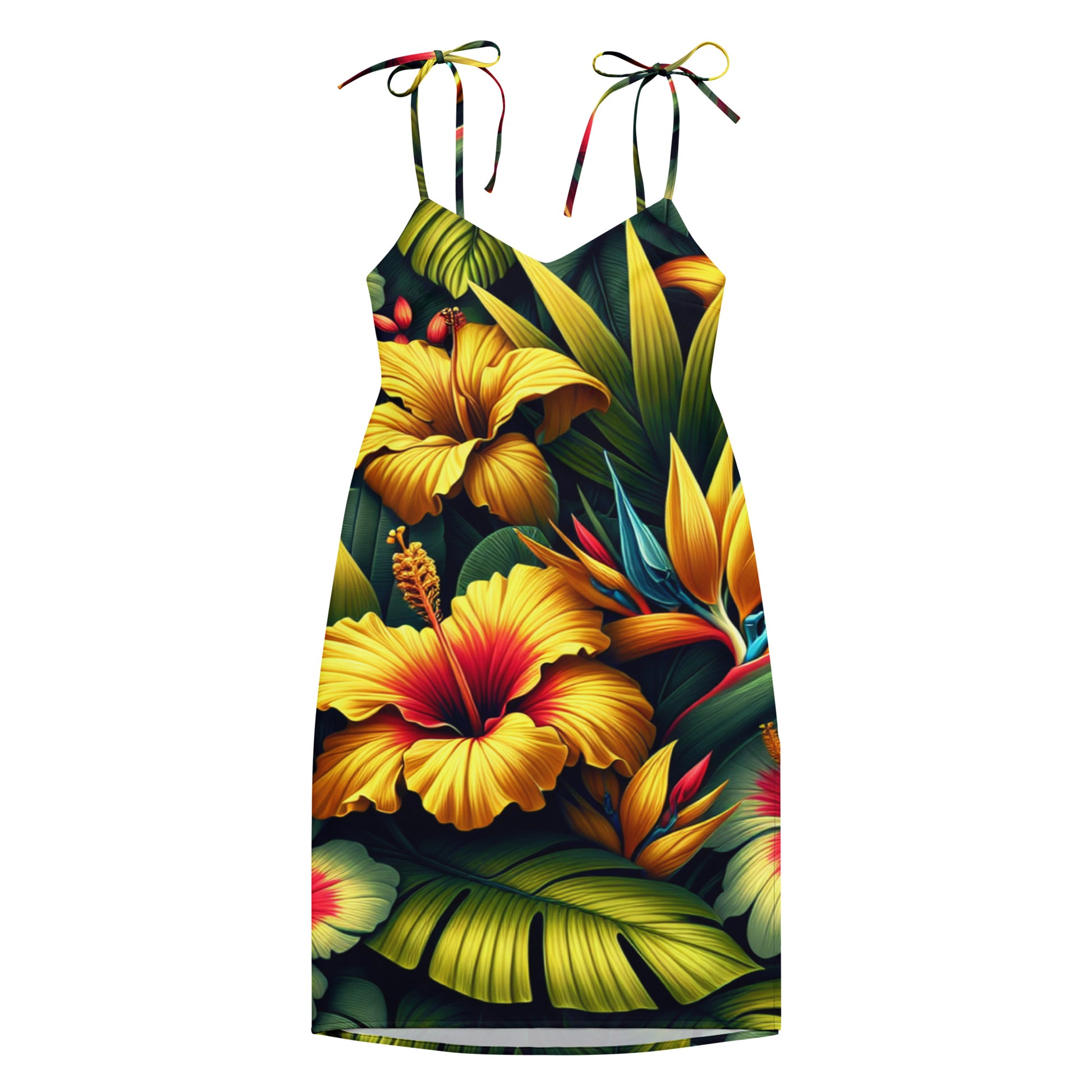 Nā Pua Nani - Tie-strap midi dress Dress Pa'akai & Kukui