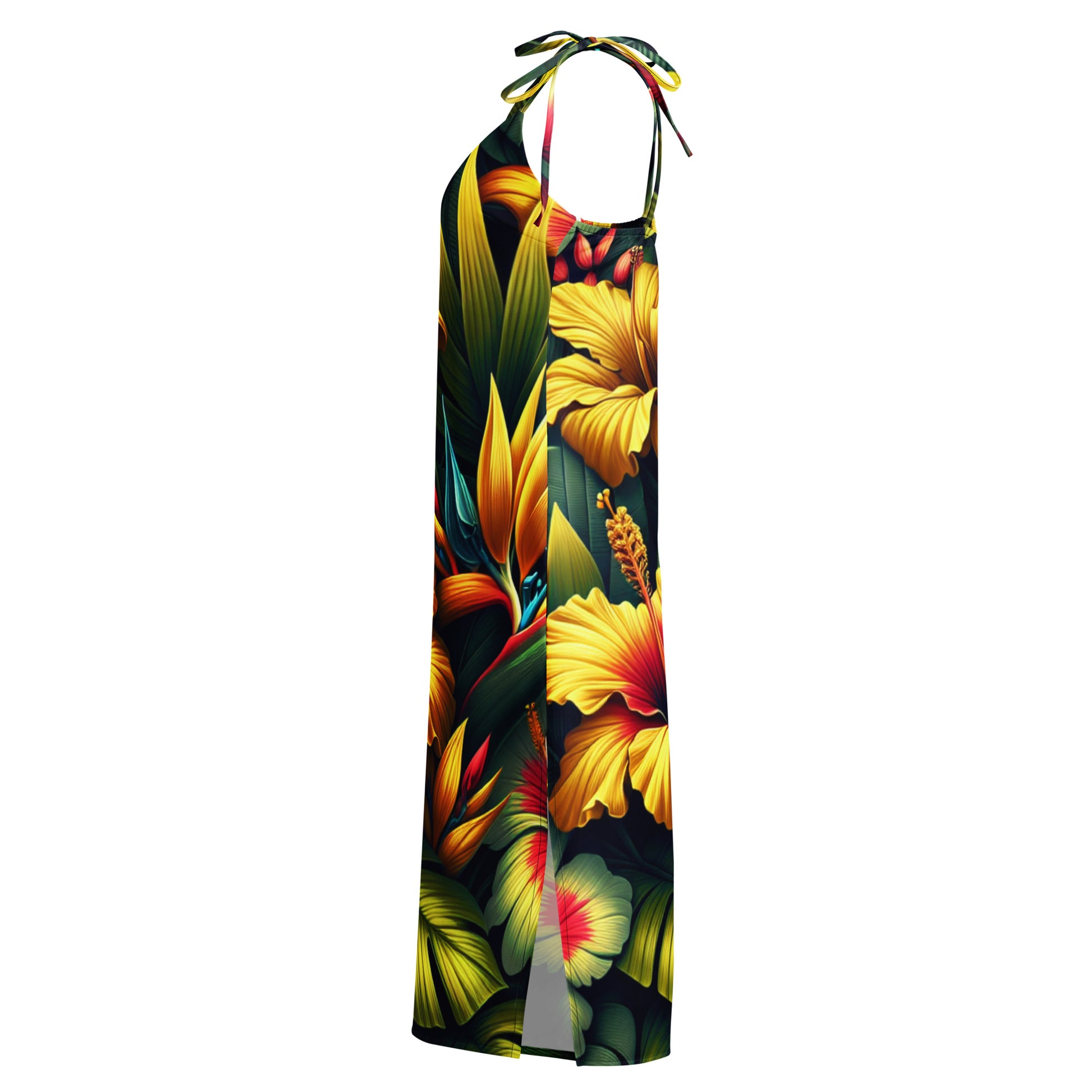 Nā Pua Nani - Tie-strap midi dress Dress Pa'akai & Kukui