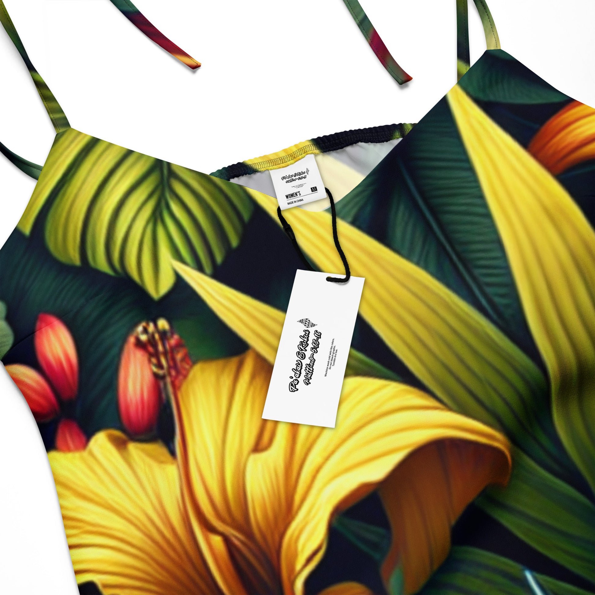 Nā Pua Nani - Tie-strap midi dress Dress Pa'akai & Kukui