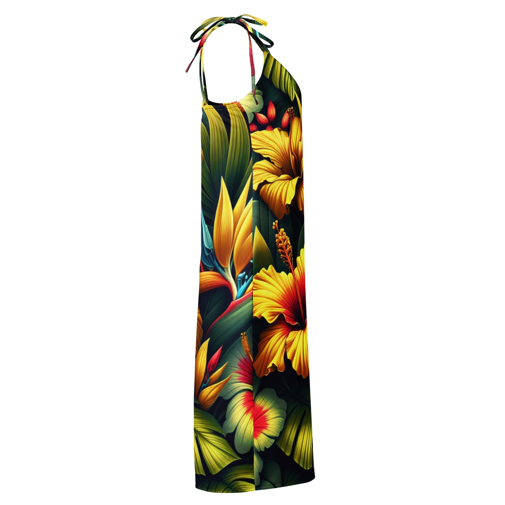 Nā Pua Nani - Tie-strap midi dress Dress Pa'akai & Kukui