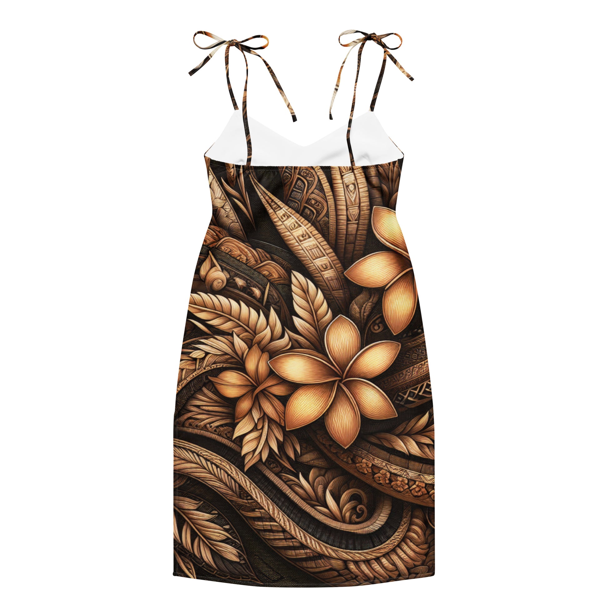 Lū'au 'Ohana Tie-strap midi dress Dress Pa'akai & Kukui