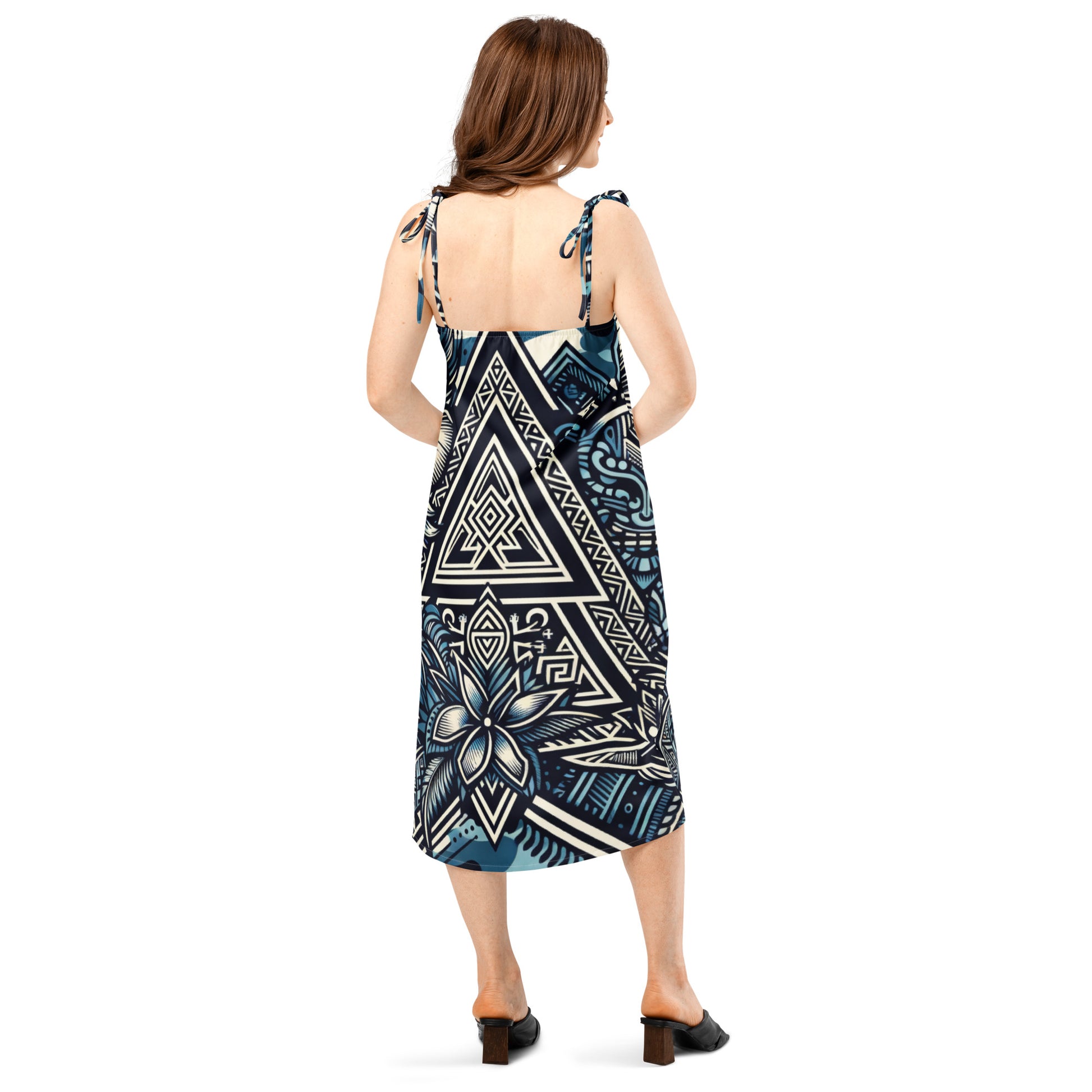 Koa Wahine - Tie-strap midi dress Dress Pa'akai & Kukui