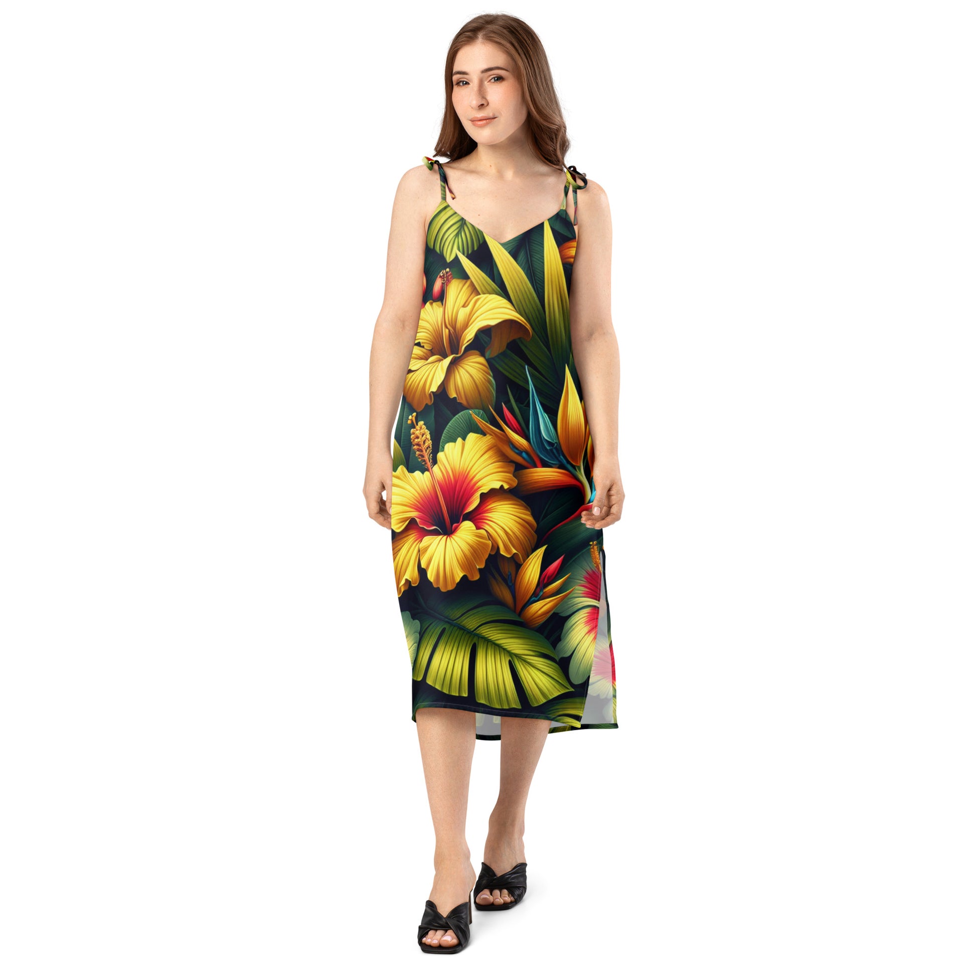 Nā Pua Nani - Tie-strap midi dress Dress Pa'akai & Kukui White XS