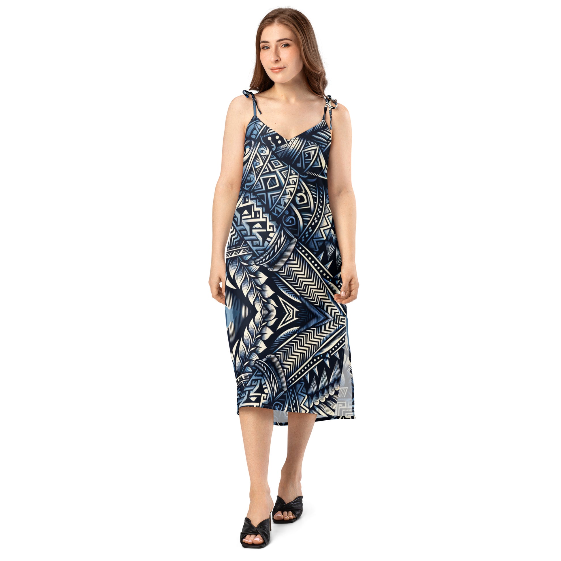 Koa Wahine - Tie-strap midi dress Dress Pa'akai & Kukui XS