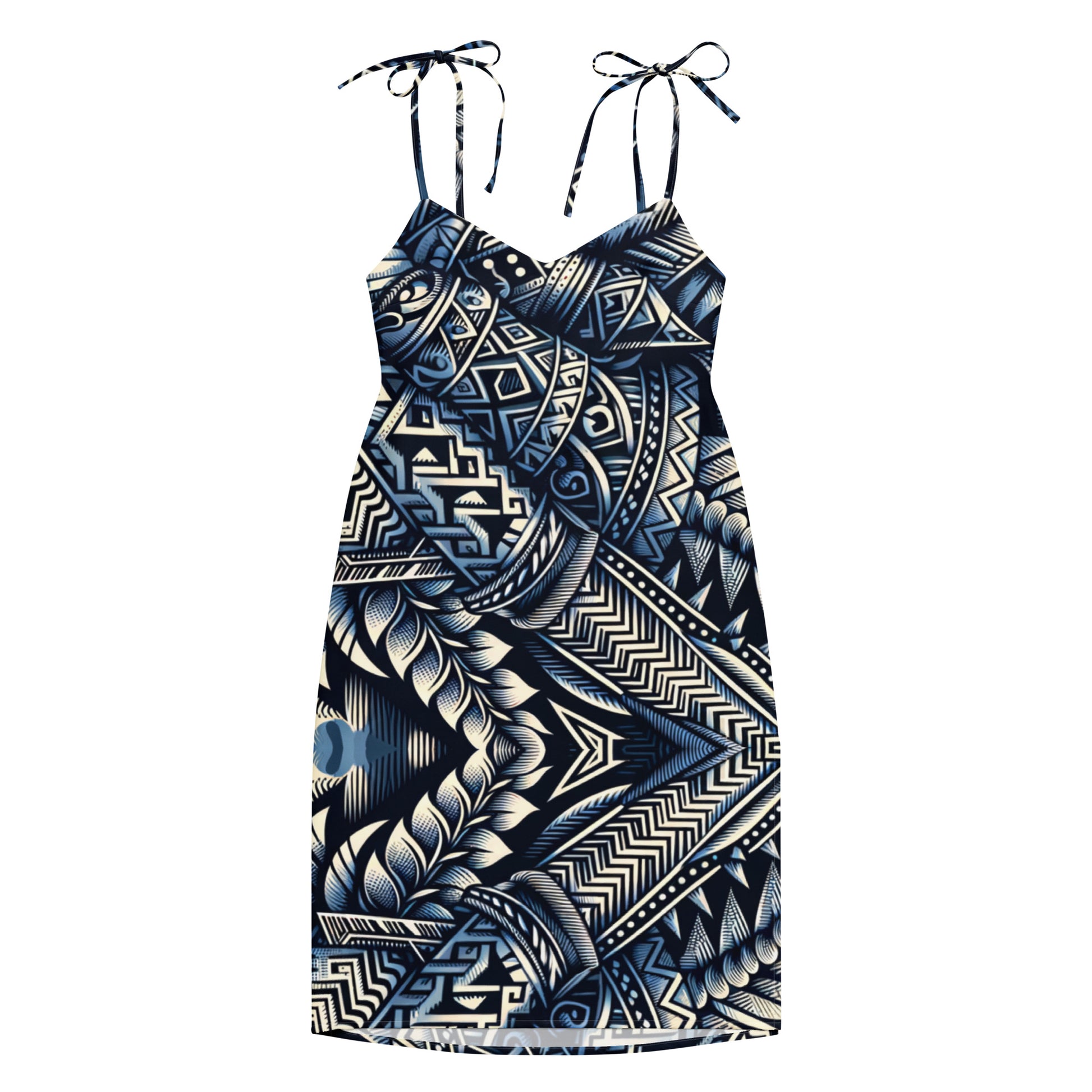 Koa Wahine - Tie-strap midi dress Dress Pa'akai & Kukui