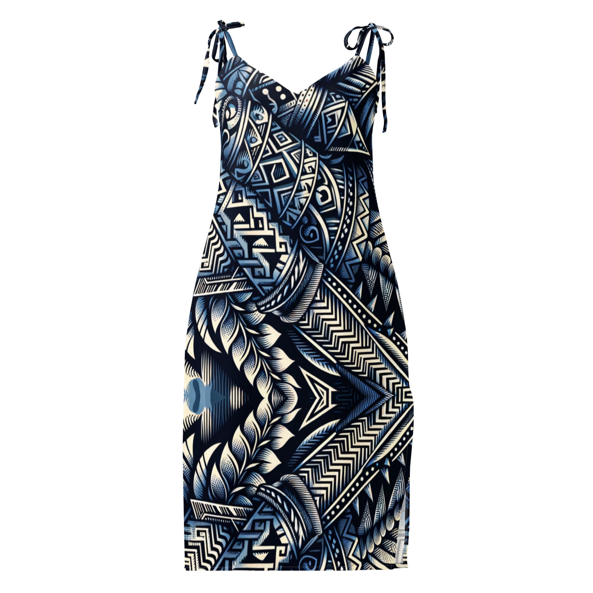 Koa Wahine - Tie-strap midi dress Dress Pa'akai & Kukui