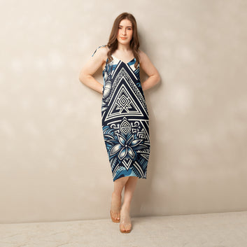 Koa Wahine - Tie-strap midi dress Dress Pa'akai & Kukui