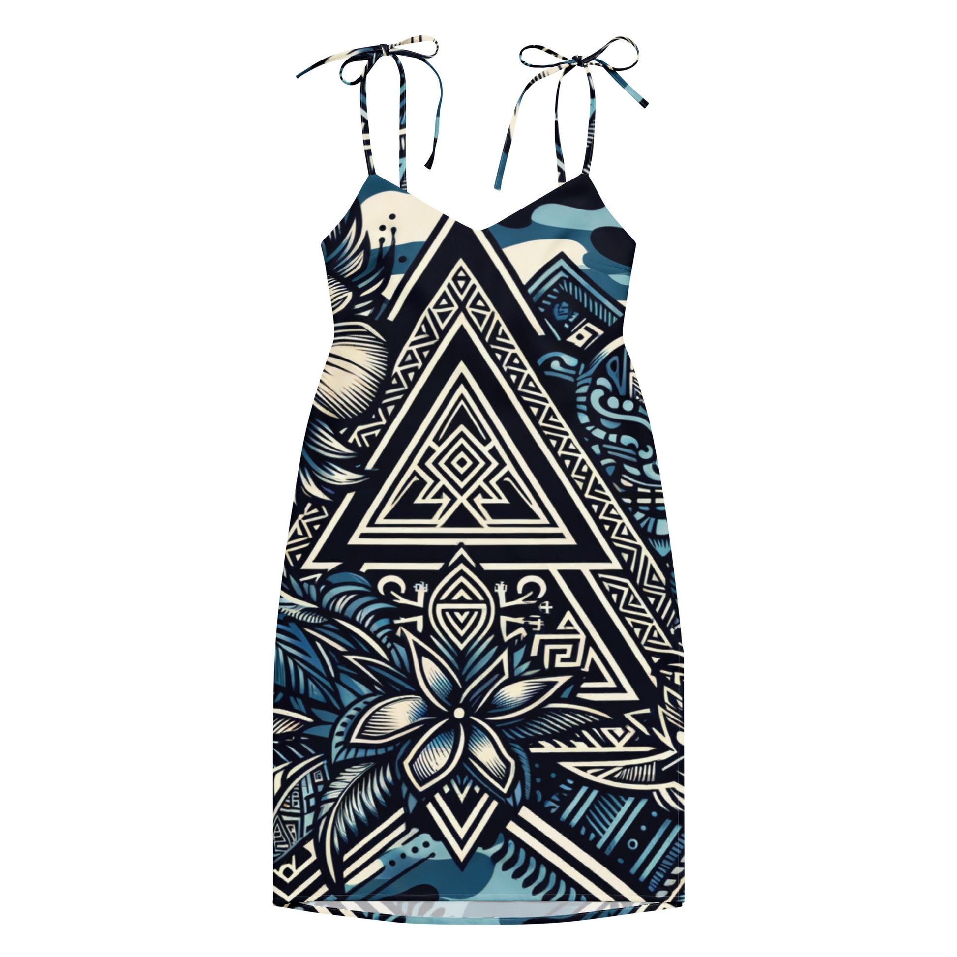 Koa Wahine - Tie-strap midi dress Dress Pa'akai & Kukui