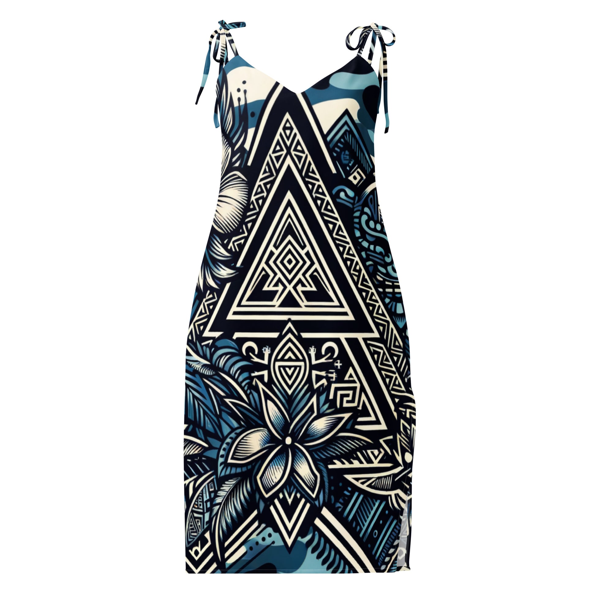 Koa Wahine - Tie-strap midi dress Dress Pa'akai & Kukui