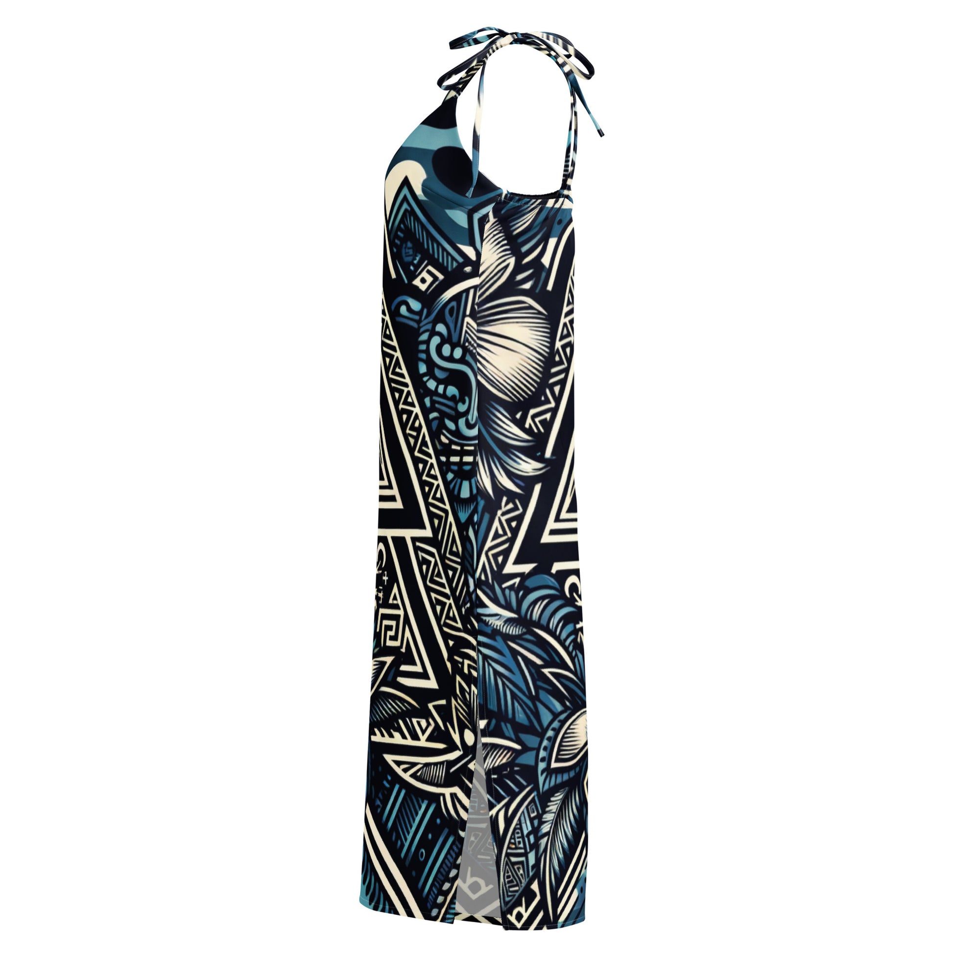 Koa Wahine - Tie-strap midi dress Dress Pa'akai & Kukui