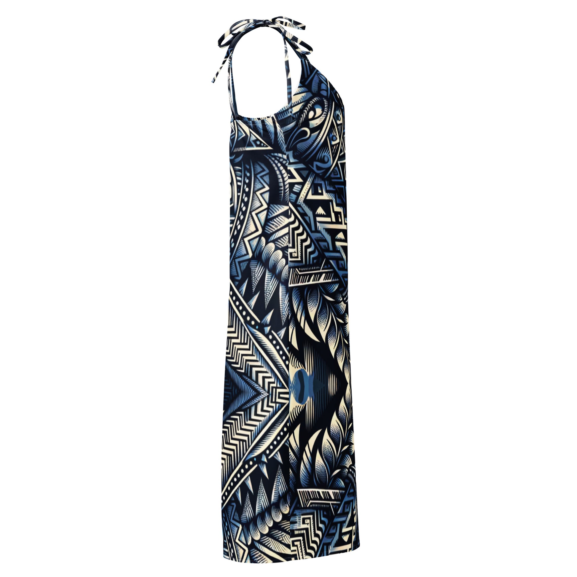 Koa Wahine - Tie-strap midi dress Dress Pa'akai & Kukui