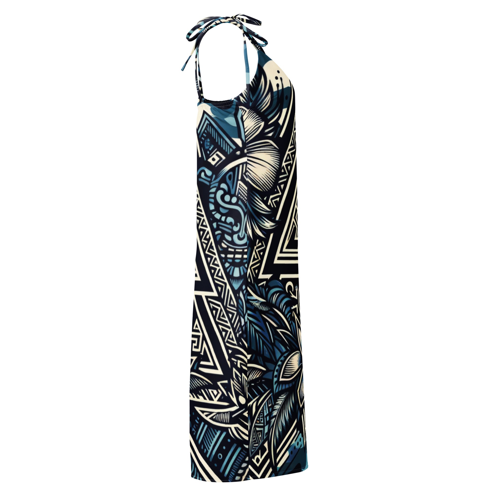 Koa Wahine - Tie-strap midi dress Dress Pa'akai & Kukui