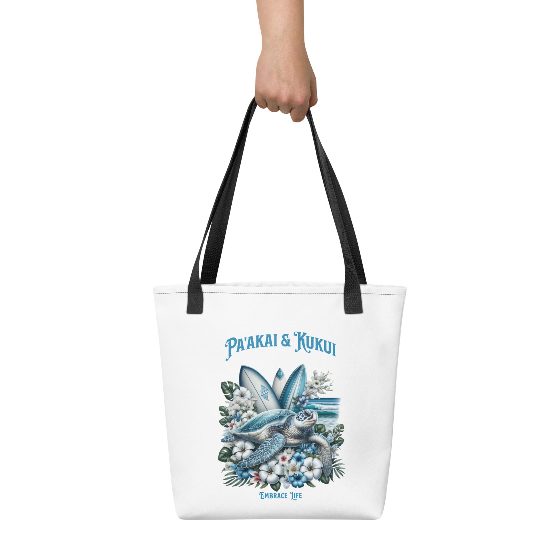 Blue Sea Turtle Tote bag Tote Bag Pa'akai & Kukui