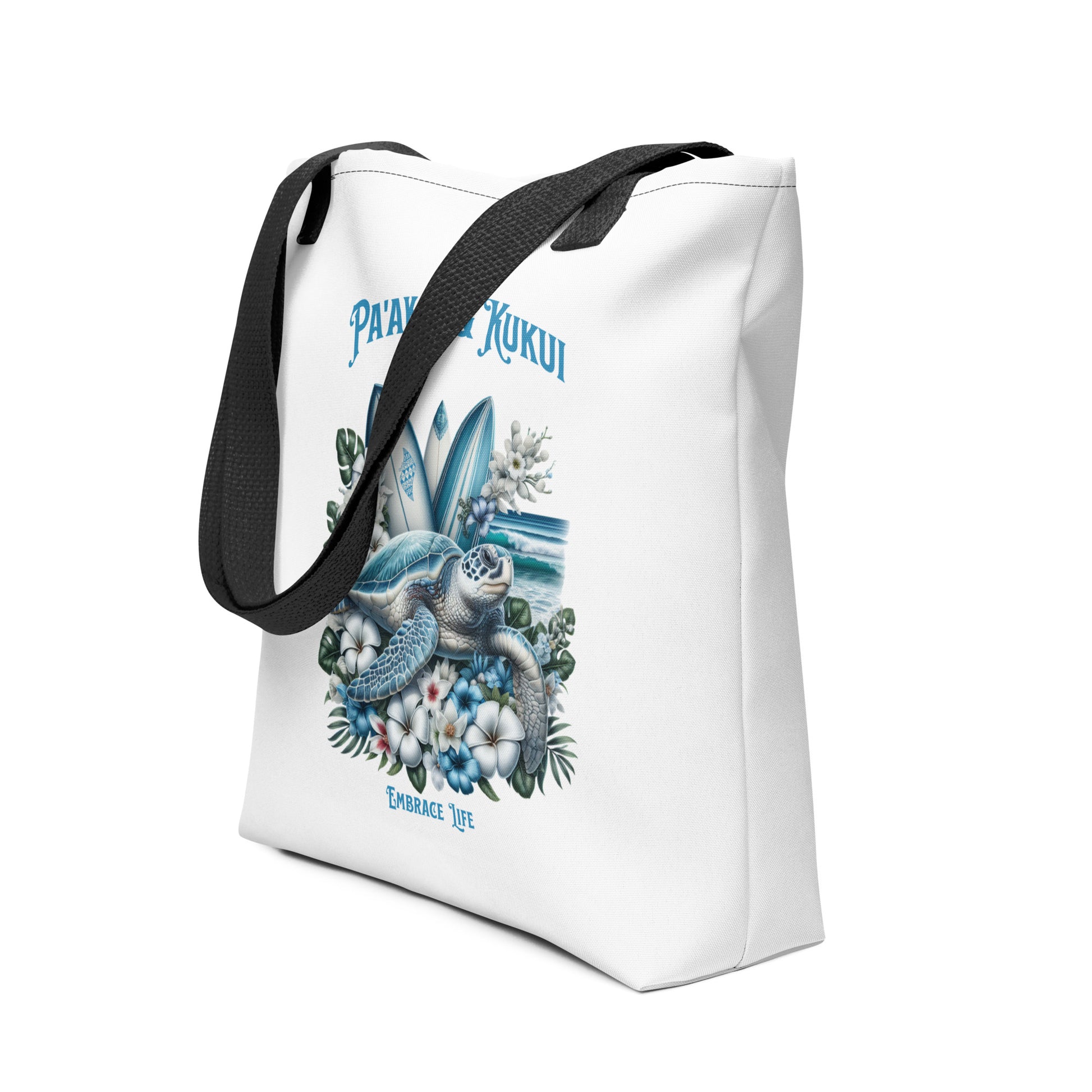 Blue Sea Turtle Tote bag Tote Bag Pa'akai & Kukui