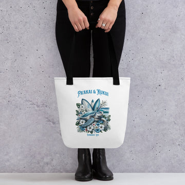 Blue Sea Turtle Tote bag Tote Bag Pa'akai & Kukui Default Title
