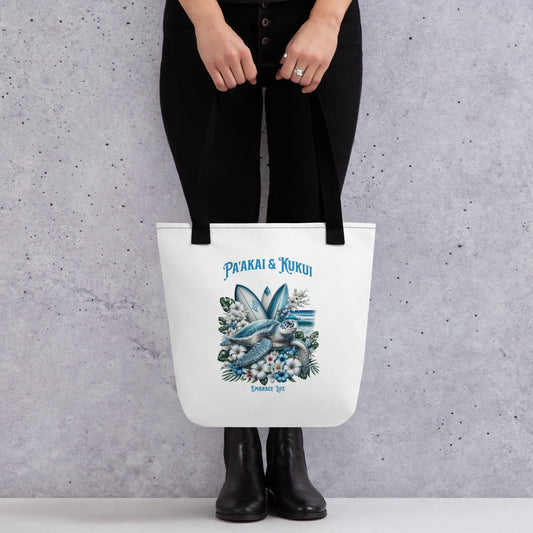 Blue Sea Turtle Tote bag