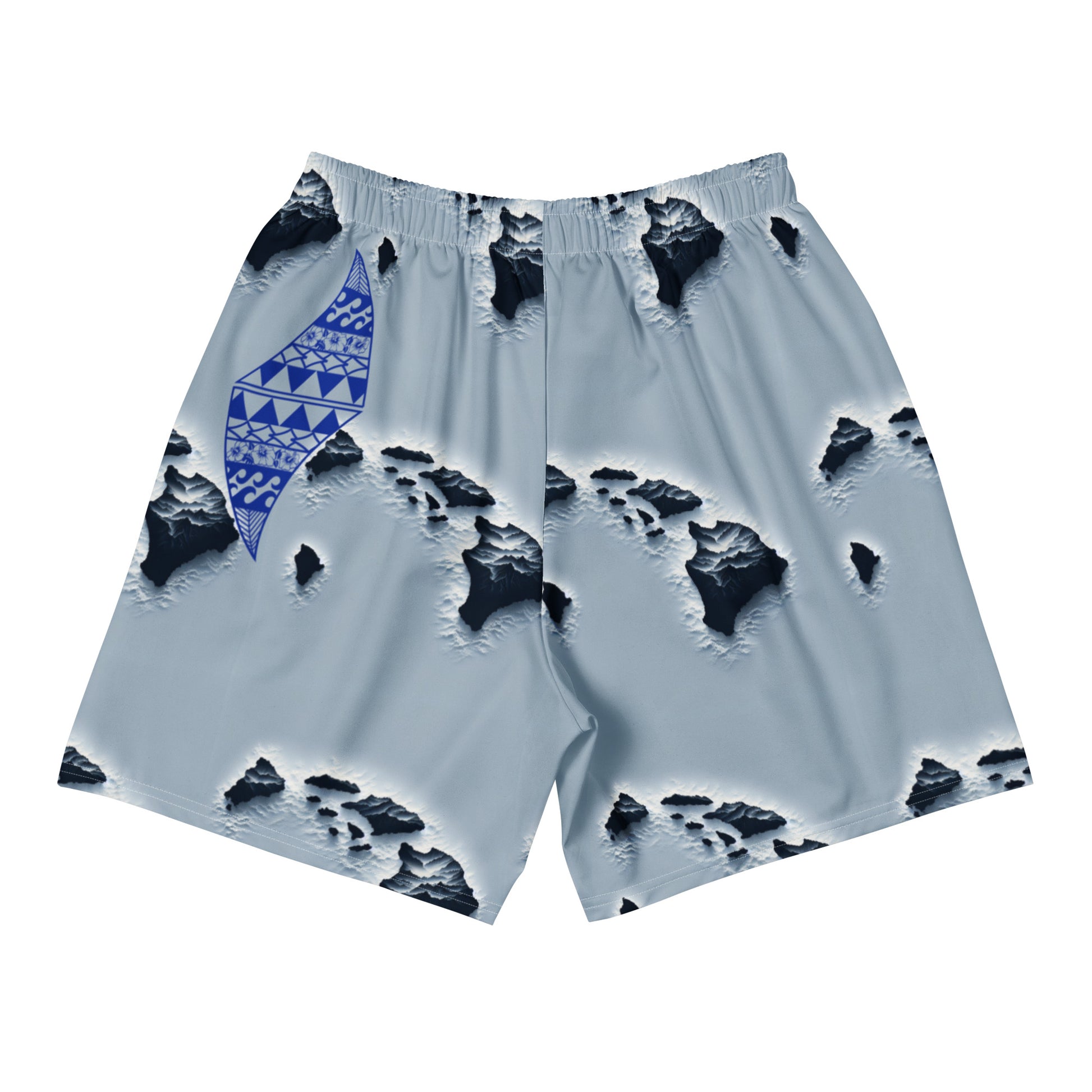 Aloha Vibes 'Uli'uli - Athletic Long Shorts Athletic Shorts Pa'akai & Kukui