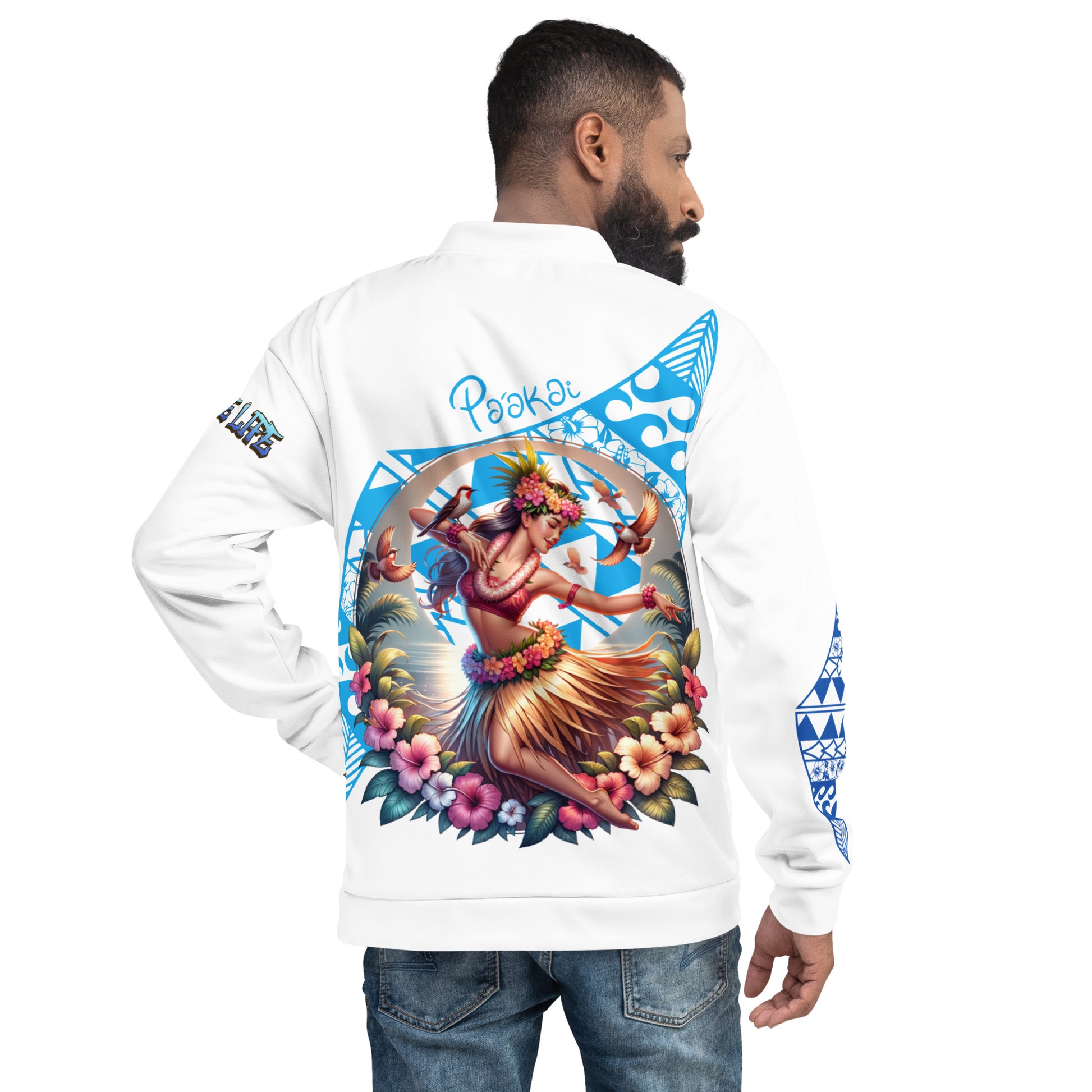 Hula Girl Vibes Bomber Jacket Bomber Jacket Pa'akai & Kukui
