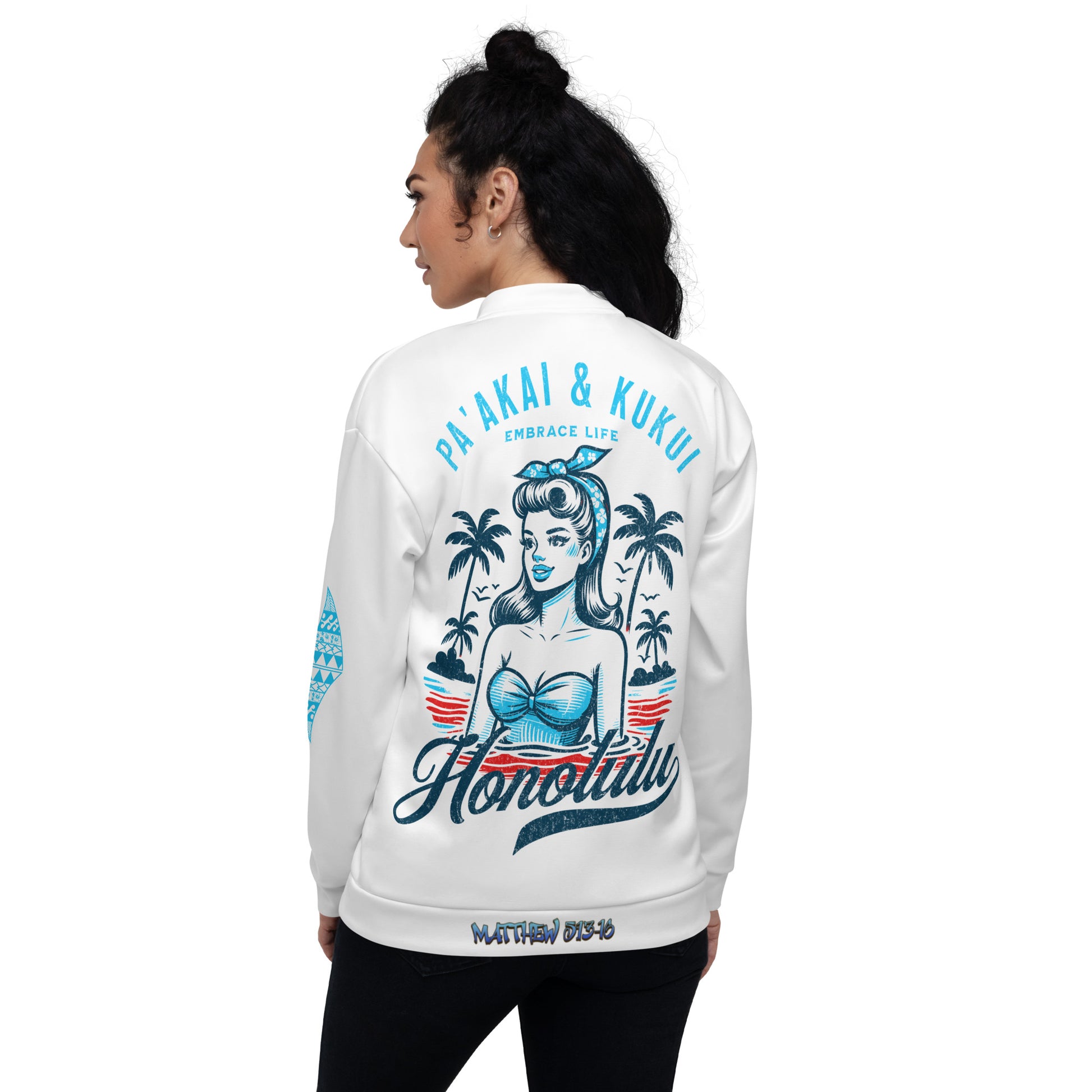 Honolulu Bomber Jacket Bomber Jacket Pa'akai & Kukui