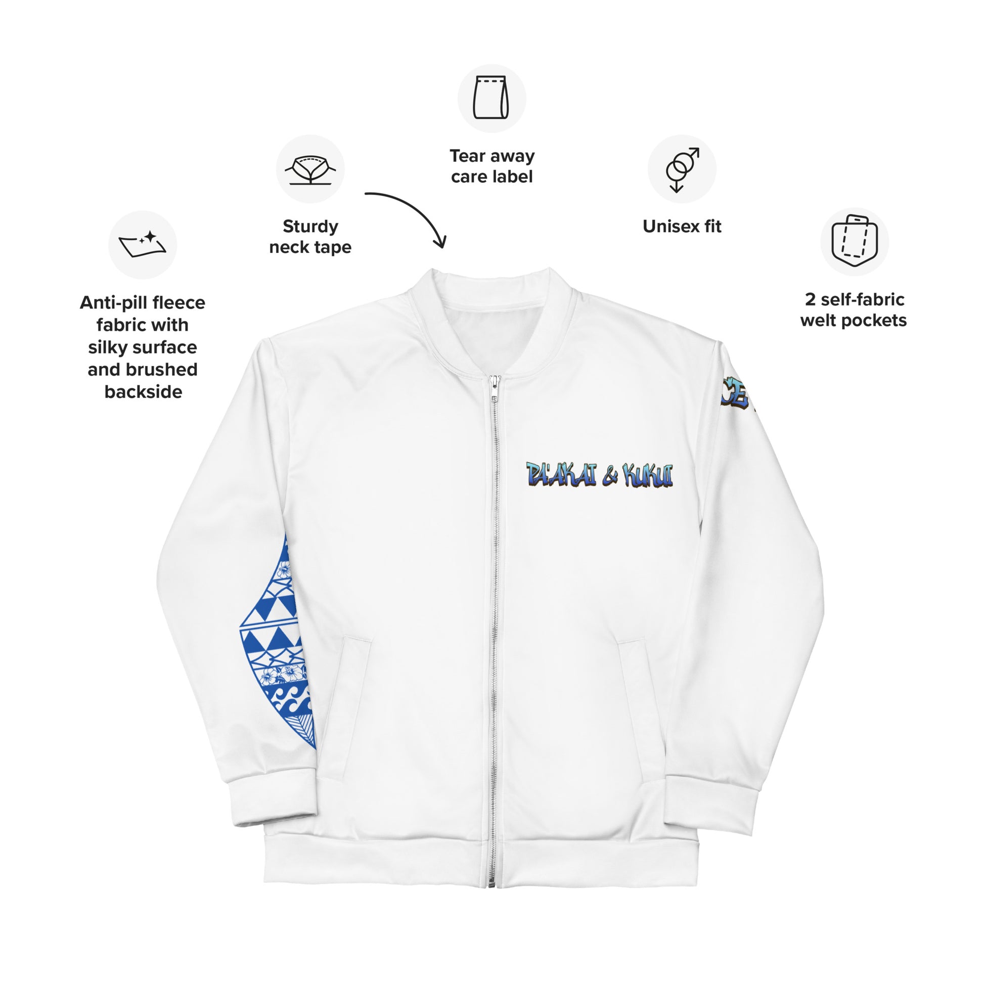 Hula Girl Vibes Bomber Jacket Bomber Jacket Pa'akai & Kukui