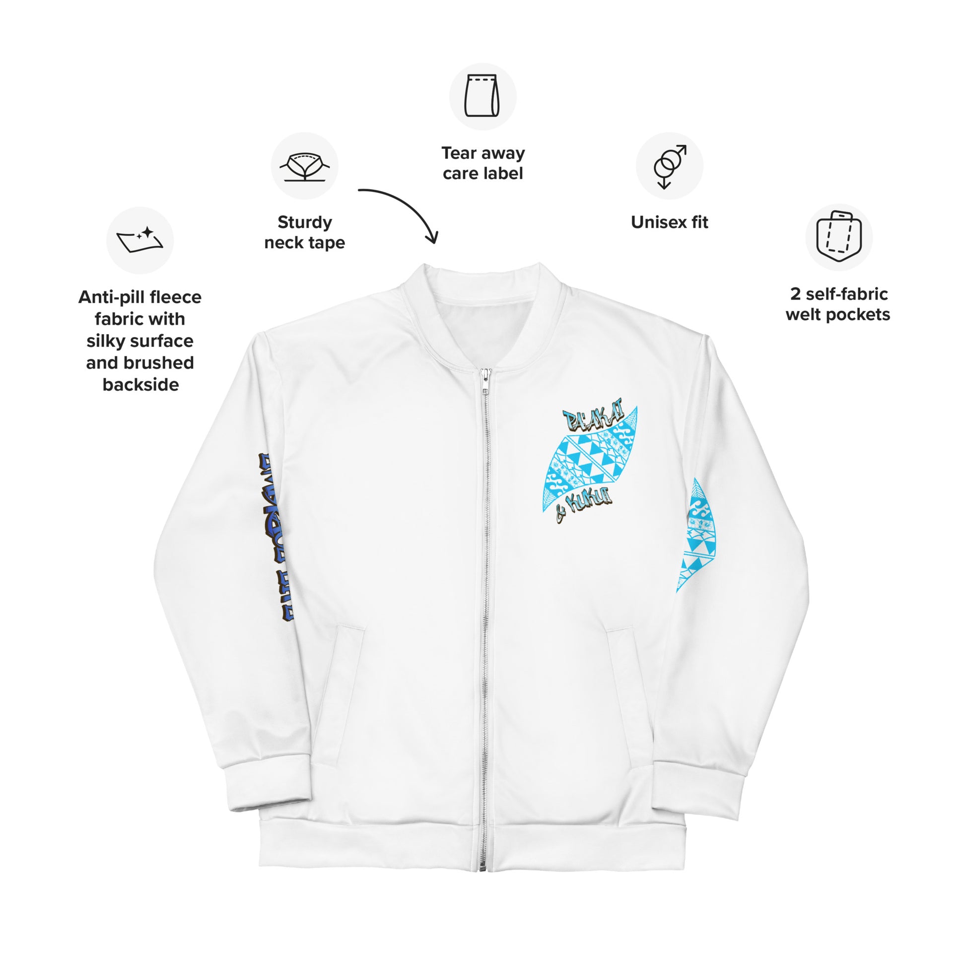 Honolulu Bomber Jacket Bomber Jacket Pa'akai & Kukui